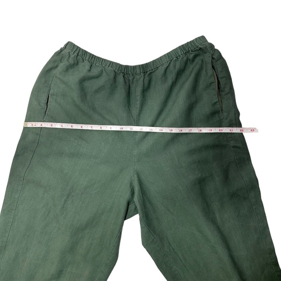 J. Crew Sage Green Linen Pants Size Large Tall Length - Picture 5 of 7